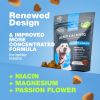 Hemp Calming Chews for Dogs Anxiety Dog Calming Treats with Melatonin Valerian Root Chamomile Extract & Vitamin B Complex Travel Pack Canine Chews for