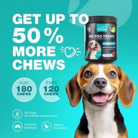No Poo Chews for Dogs Coprophagia Deterrent for Dogs Forbid for Dogs Stool Eating Deterrent Dog Probiotics for Digestive Health Digestive Gut Immune H (Brand: Chewia)